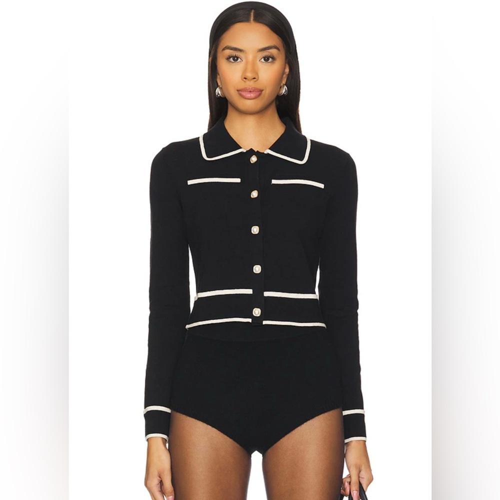 Brand new  Varma Sweater Jacket in Black
MAJORELLE
With tags size small